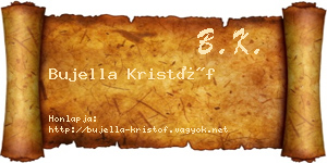 Bujella Kristóf névjegykártya